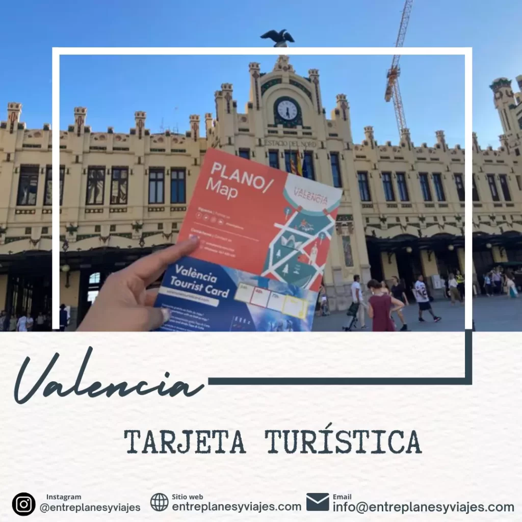 Mapa de atracciones gratis con la Tarjeta turística de Valencia